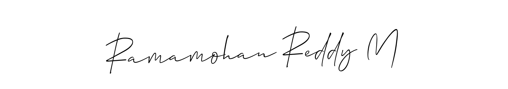 Similarly Allison_Script is the best handwritten signature design. Signature creator online .You can use it as an online autograph creator for name Ramamohan Reddy M. Ramamohan Reddy M signature style 2 images and pictures png