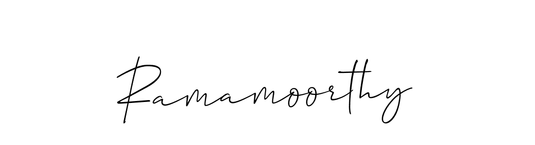 It looks lik you need a new signature style for name Ramamoorthy. Design unique handwritten (Allison_Script) signature with our free signature maker in just a few clicks. Ramamoorthy signature style 2 images and pictures png