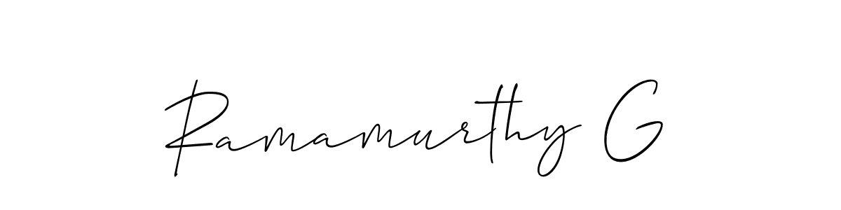 Best and Professional Signature Style for Ramamurthy G. Allison_Script Best Signature Style Collection. Ramamurthy G signature style 2 images and pictures png