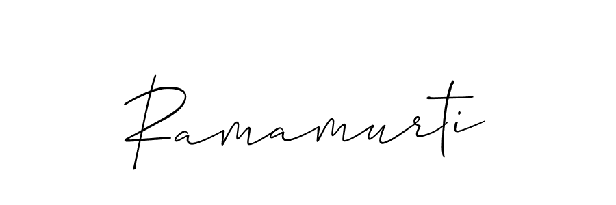 Use a signature maker to create a handwritten signature online. With this signature software, you can design (Allison_Script) your own signature for name Ramamurti. Ramamurti signature style 2 images and pictures png