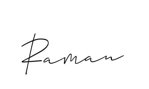 How to make Raman signature? Allison_Script is a professional autograph style. Create handwritten signature for Raman name. Raman signature style 2 images and pictures png