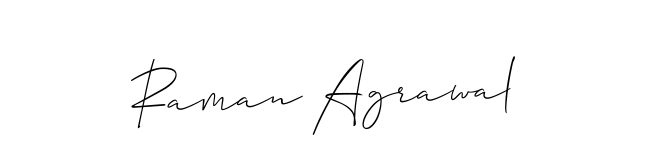 How to Draw Raman Agrawal signature style? Allison_Script is a latest design signature styles for name Raman Agrawal. Raman Agrawal signature style 2 images and pictures png