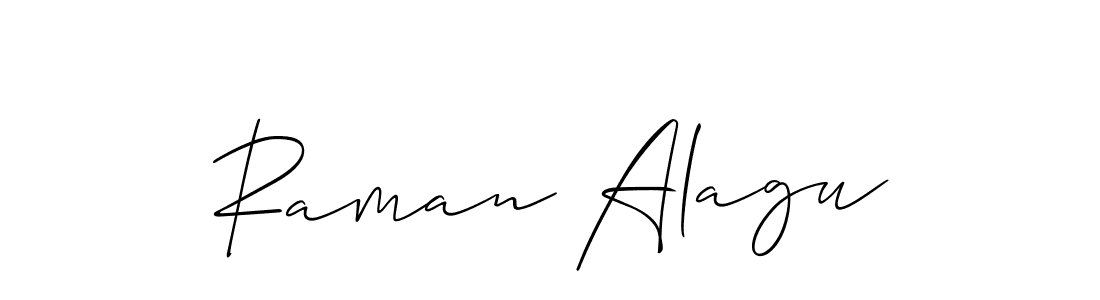 How to make Raman Alagu name signature. Use Allison_Script style for creating short signs online. This is the latest handwritten sign. Raman Alagu signature style 2 images and pictures png