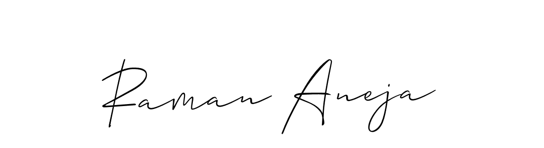 Best and Professional Signature Style for Raman Aneja. Allison_Script Best Signature Style Collection. Raman Aneja signature style 2 images and pictures png