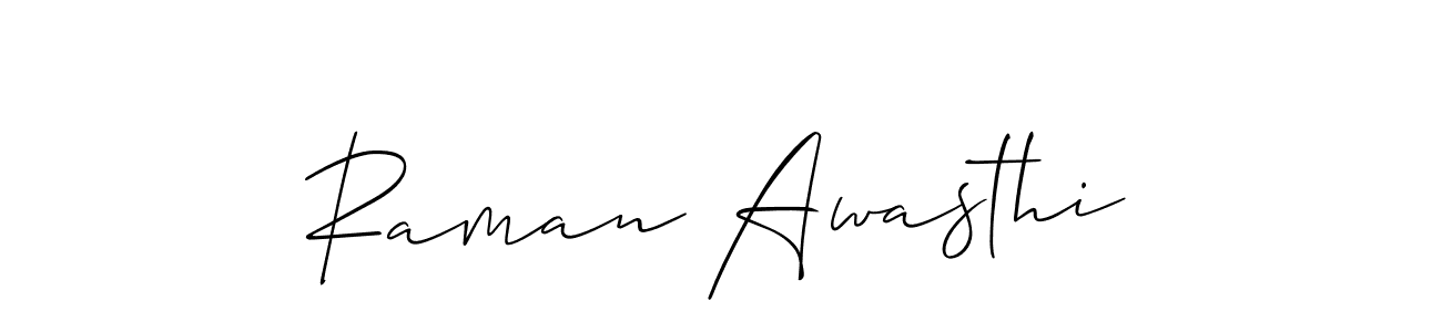 Make a beautiful signature design for name Raman Awasthi. Use this online signature maker to create a handwritten signature for free. Raman Awasthi signature style 2 images and pictures png