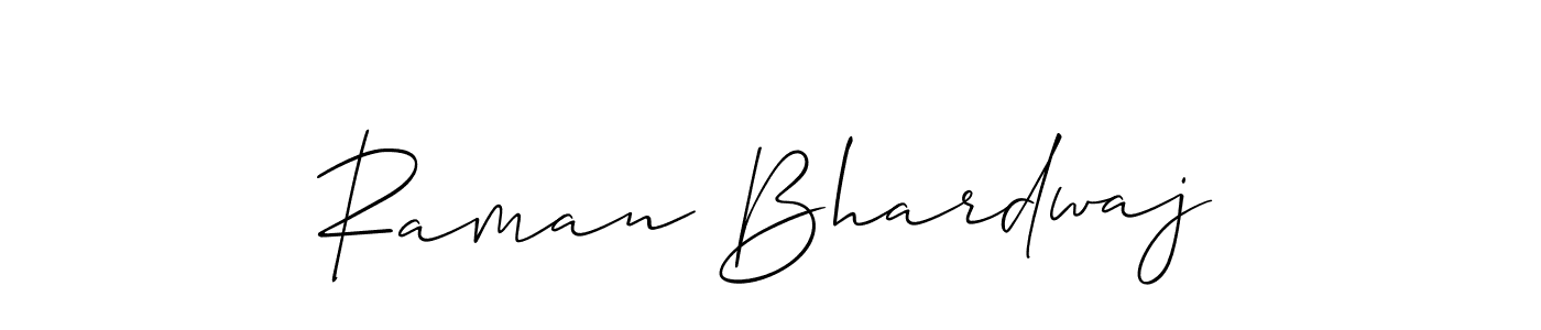 It looks lik you need a new signature style for name Raman Bhardwaj. Design unique handwritten (Allison_Script) signature with our free signature maker in just a few clicks. Raman Bhardwaj signature style 2 images and pictures png