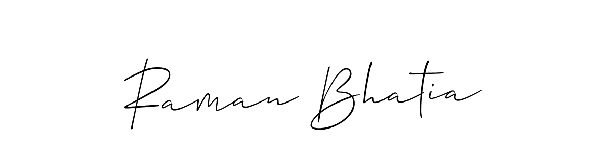 Similarly Allison_Script is the best handwritten signature design. Signature creator online .You can use it as an online autograph creator for name Raman Bhatia. Raman Bhatia signature style 2 images and pictures png