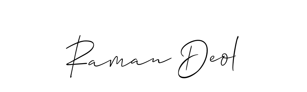 Best and Professional Signature Style for Raman Deol. Allison_Script Best Signature Style Collection. Raman Deol signature style 2 images and pictures png
