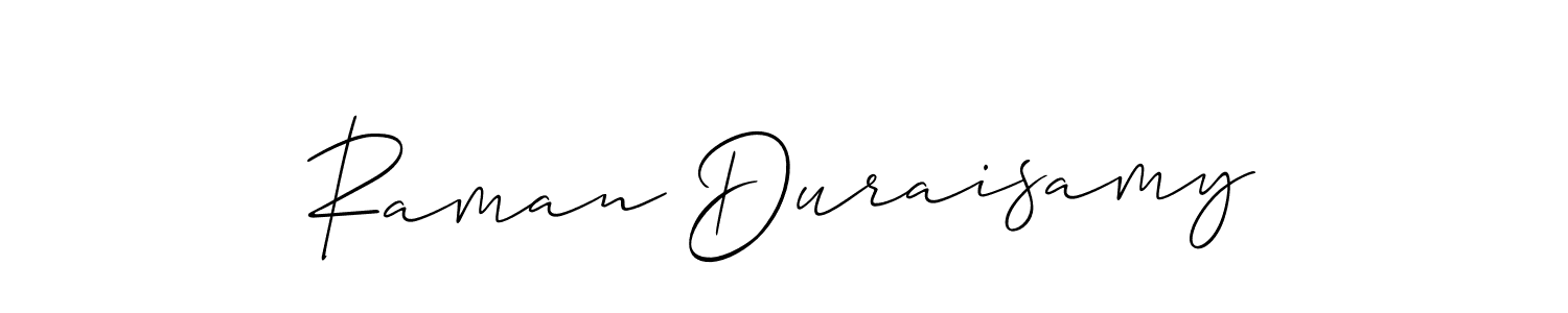 Similarly Allison_Script is the best handwritten signature design. Signature creator online .You can use it as an online autograph creator for name Raman Duraisamy. Raman Duraisamy signature style 2 images and pictures png