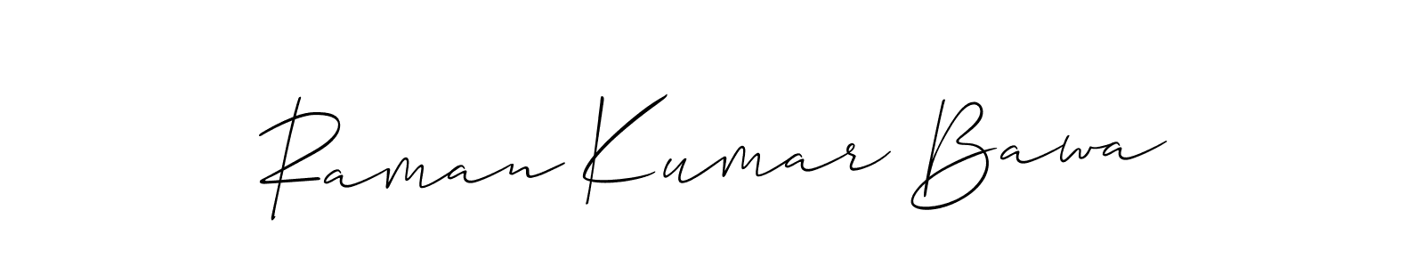 Best and Professional Signature Style for Raman Kumar Bawa. Allison_Script Best Signature Style Collection. Raman Kumar Bawa signature style 2 images and pictures png