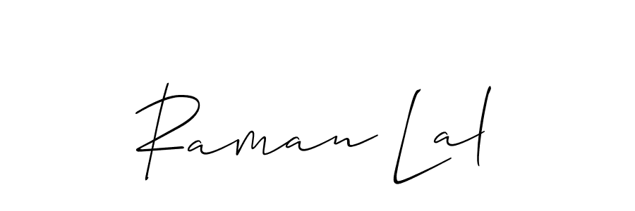 How to make Raman Lal name signature. Use Allison_Script style for creating short signs online. This is the latest handwritten sign. Raman Lal signature style 2 images and pictures png