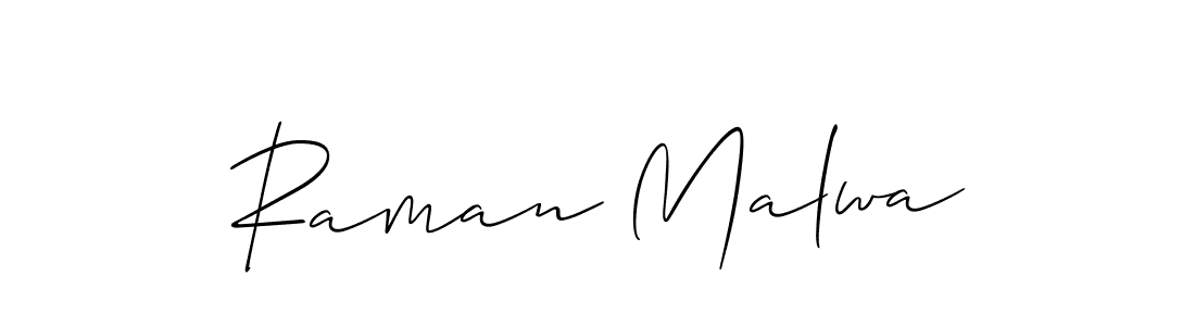 Also we have Raman Malwa name is the best signature style. Create professional handwritten signature collection using Allison_Script autograph style. Raman Malwa signature style 2 images and pictures png