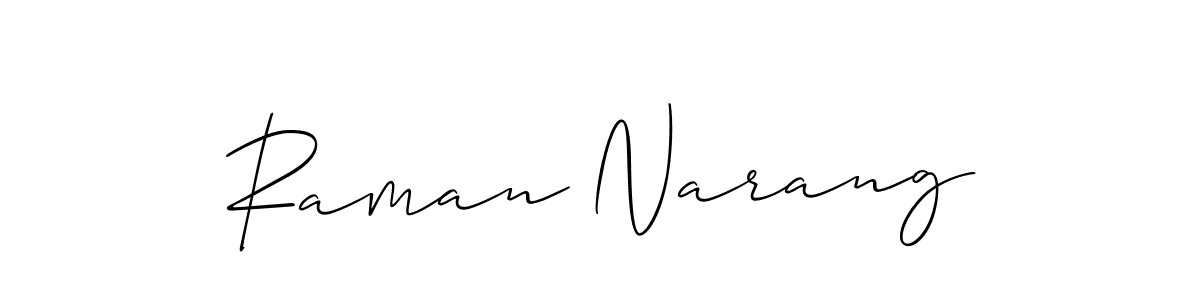 Make a beautiful signature design for name Raman Narang. Use this online signature maker to create a handwritten signature for free. Raman Narang signature style 2 images and pictures png