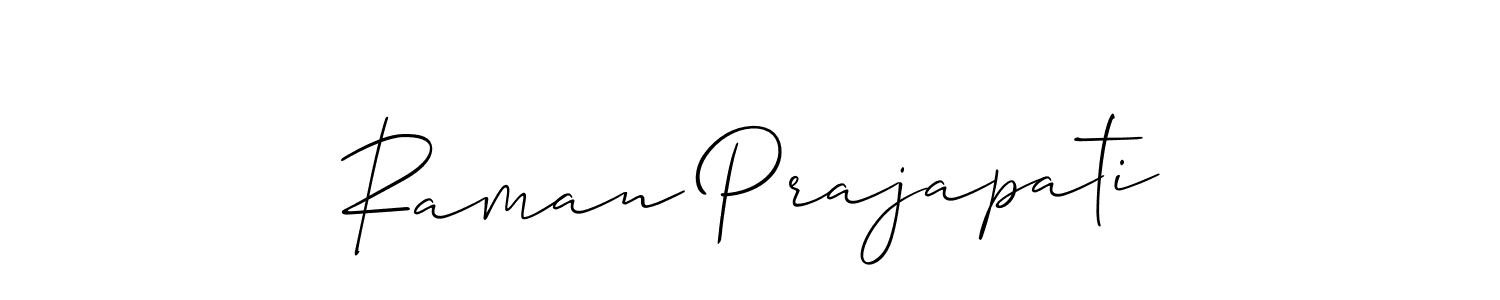 How to Draw Raman Prajapati signature style? Allison_Script is a latest design signature styles for name Raman Prajapati. Raman Prajapati signature style 2 images and pictures png