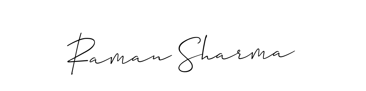 You should practise on your own different ways (Allison_Script) to write your name (Raman Sharma) in signature. don't let someone else do it for you. Raman Sharma signature style 2 images and pictures png