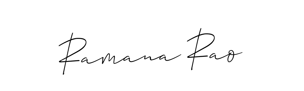 Design your own signature with our free online signature maker. With this signature software, you can create a handwritten (Allison_Script) signature for name Ramana Rao. Ramana Rao signature style 2 images and pictures png