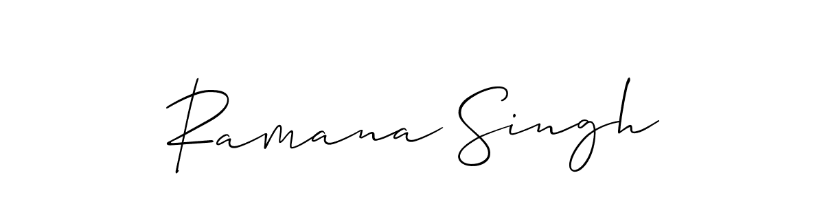 Also we have Ramana Singh name is the best signature style. Create professional handwritten signature collection using Allison_Script autograph style. Ramana Singh signature style 2 images and pictures png