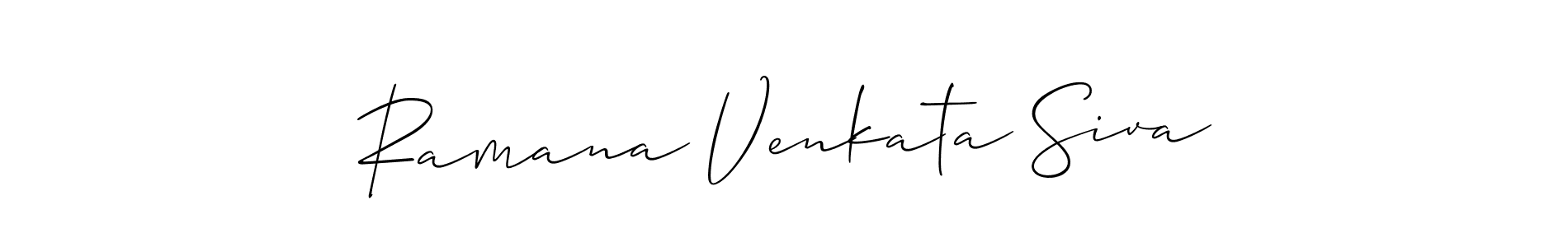 Make a short Ramana Venkata Siva signature style. Manage your documents anywhere anytime using Allison_Script. Create and add eSignatures, submit forms, share and send files easily. Ramana Venkata Siva signature style 2 images and pictures png