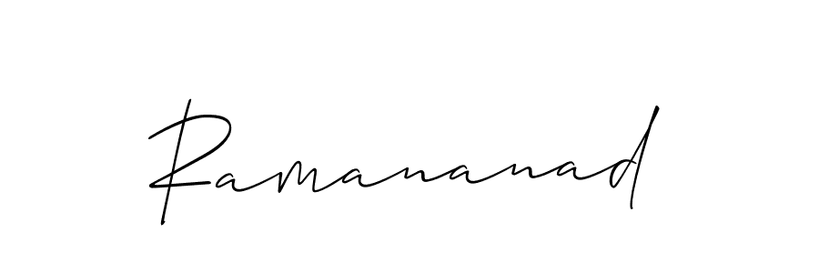 Design your own signature with our free online signature maker. With this signature software, you can create a handwritten (Allison_Script) signature for name Ramananad. Ramananad signature style 2 images and pictures png