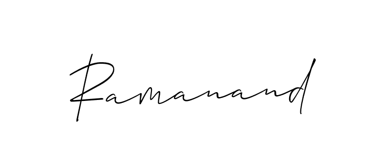 How to make Ramanand signature? Allison_Script is a professional autograph style. Create handwritten signature for Ramanand name. Ramanand signature style 2 images and pictures png