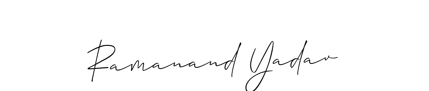 Ramanand Yadav stylish signature style. Best Handwritten Sign (Allison_Script) for my name. Handwritten Signature Collection Ideas for my name Ramanand Yadav. Ramanand Yadav signature style 2 images and pictures png