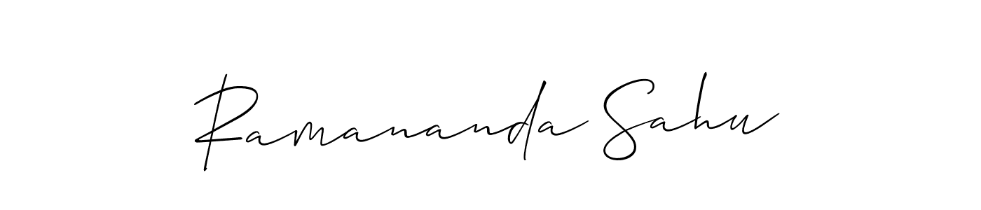 Also You can easily find your signature by using the search form. We will create Ramananda Sahu name handwritten signature images for you free of cost using Allison_Script sign style. Ramananda Sahu signature style 2 images and pictures png