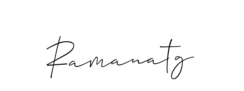 How to make Ramanatg signature? Allison_Script is a professional autograph style. Create handwritten signature for Ramanatg name. Ramanatg signature style 2 images and pictures png