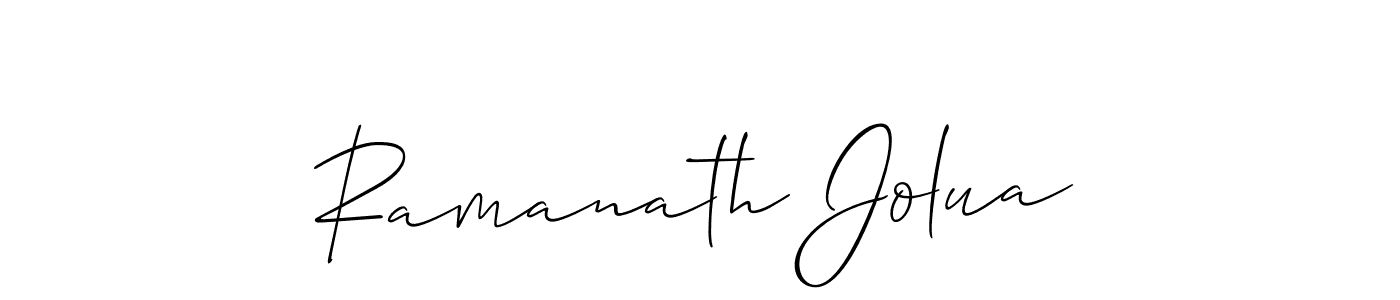 Once you've used our free online signature maker to create your best signature Allison_Script style, it's time to enjoy all of the benefits that Ramanath Jolua name signing documents. Ramanath Jolua signature style 2 images and pictures png