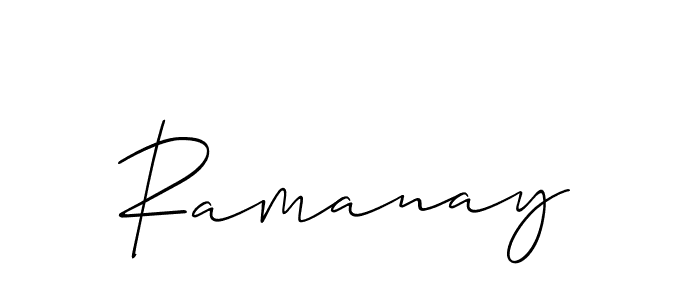 Once you've used our free online signature maker to create your best signature Allison_Script style, it's time to enjoy all of the benefits that Ramanay name signing documents. Ramanay signature style 2 images and pictures png