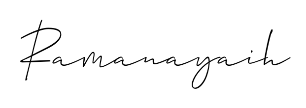 Practice writing Ramanayaih with the flow of Allison_Script lettering. A fantastic source of inspiration for developing your personal signature style. Ramanayaih signature style 2 images and pictures png