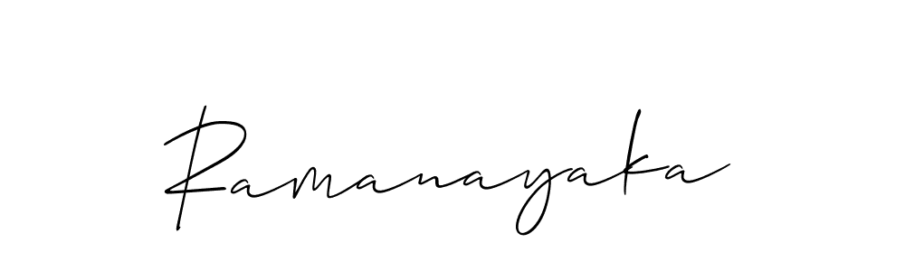 Make a short Ramanayaka signature style. Manage your documents anywhere anytime using Allison_Script. Create and add eSignatures, submit forms, share and send files easily. Ramanayaka signature style 2 images and pictures png