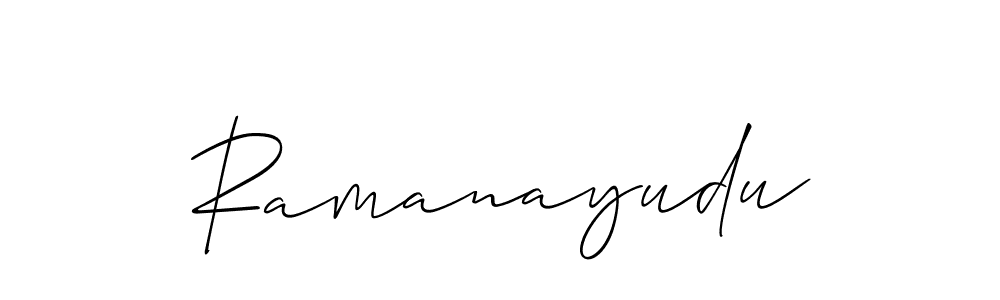 How to Draw Ramanayudu signature style? Allison_Script is a latest design signature styles for name Ramanayudu. Ramanayudu signature style 2 images and pictures png