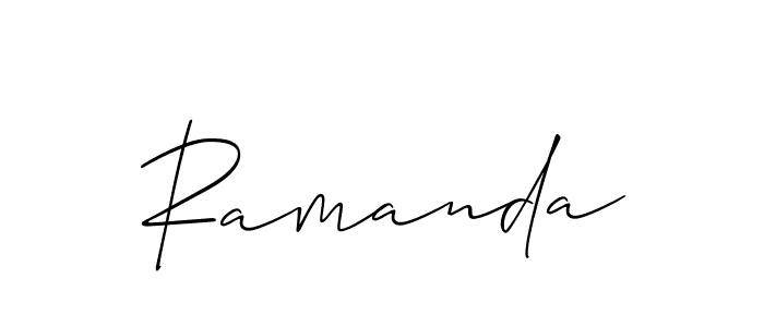 Make a beautiful signature design for name Ramanda. Use this online signature maker to create a handwritten signature for free. Ramanda signature style 2 images and pictures png