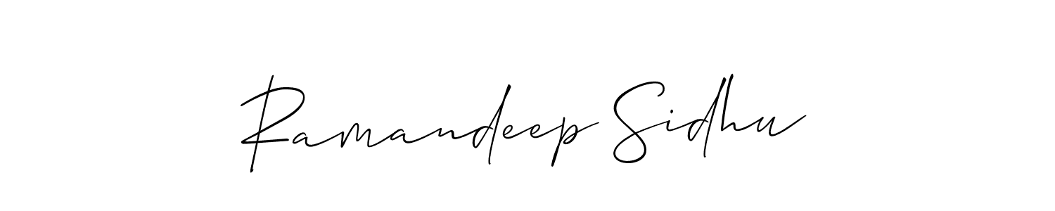 How to Draw Ramandeep Sidhu signature style? Allison_Script is a latest design signature styles for name Ramandeep Sidhu. Ramandeep Sidhu signature style 2 images and pictures png