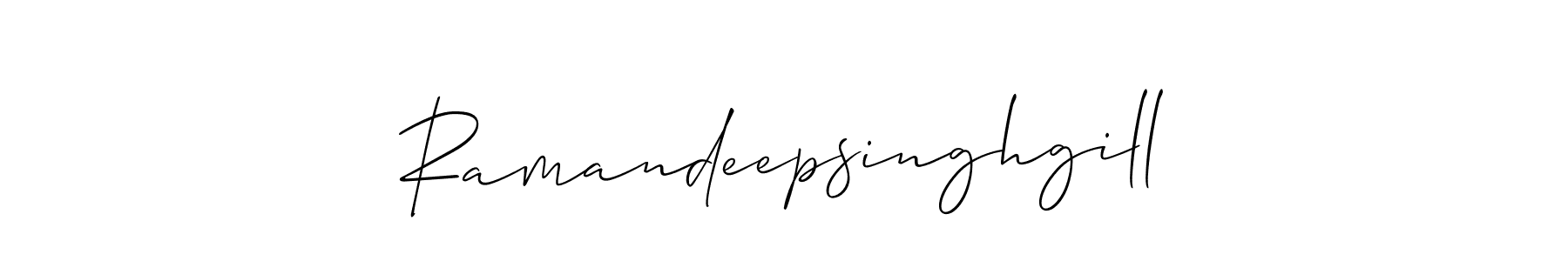 The best way (Allison_Script) to make a short signature is to pick only two or three words in your name. The name Ramandeepsinghgill include a total of six letters. For converting this name. Ramandeepsinghgill signature style 2 images and pictures png