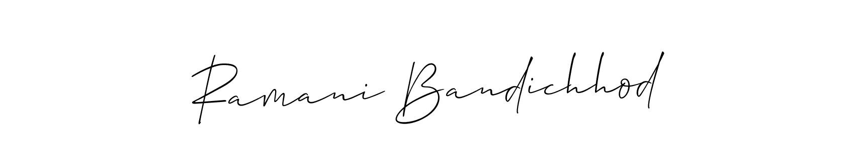 Once you've used our free online signature maker to create your best signature Allison_Script style, it's time to enjoy all of the benefits that Ramani Bandichhod name signing documents. Ramani Bandichhod signature style 2 images and pictures png