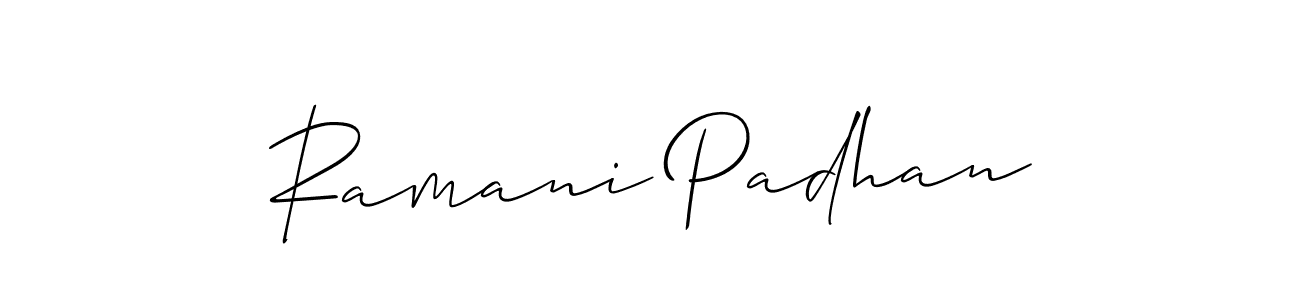 You can use this online signature creator to create a handwritten signature for the name Ramani Padhan. This is the best online autograph maker. Ramani Padhan signature style 2 images and pictures png