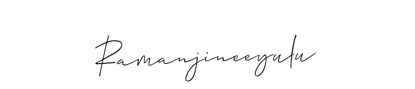 How to make Ramanjineeyulu signature? Allison_Script is a professional autograph style. Create handwritten signature for Ramanjineeyulu name. Ramanjineeyulu signature style 2 images and pictures png