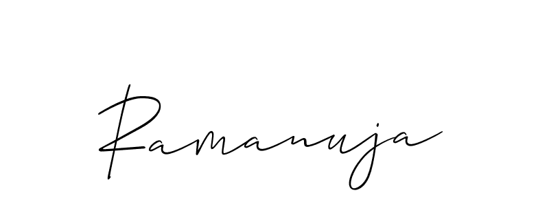 It looks lik you need a new signature style for name Ramanuja. Design unique handwritten (Allison_Script) signature with our free signature maker in just a few clicks. Ramanuja signature style 2 images and pictures png