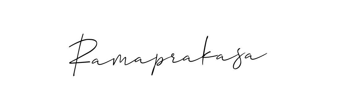 How to make Ramaprakasa name signature. Use Allison_Script style for creating short signs online. This is the latest handwritten sign. Ramaprakasa signature style 2 images and pictures png