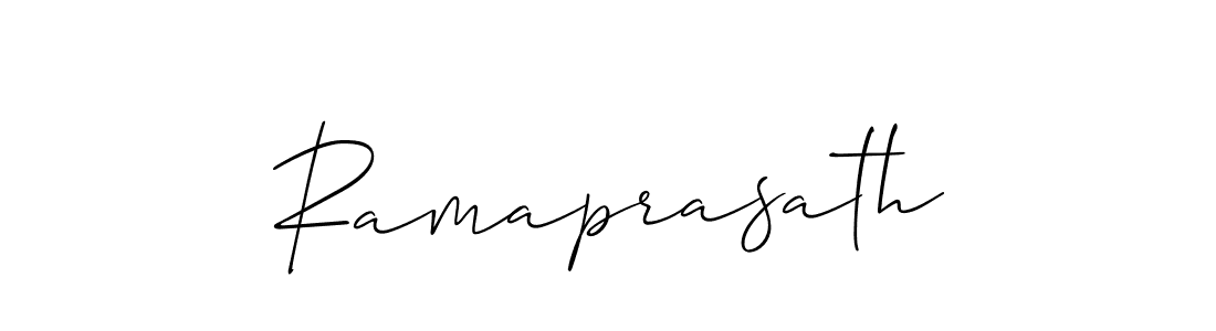 Design your own signature with our free online signature maker. With this signature software, you can create a handwritten (Allison_Script) signature for name Ramaprasath. Ramaprasath signature style 2 images and pictures png