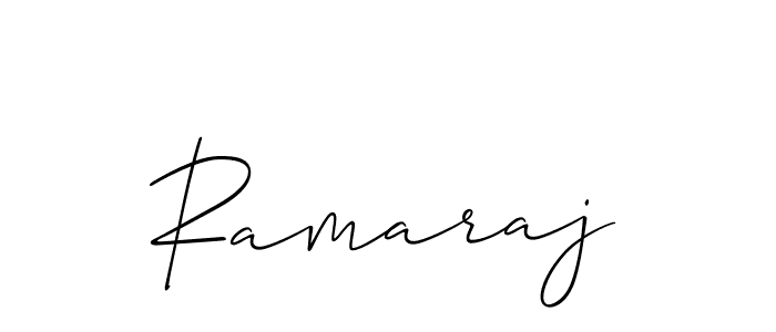 Make a beautiful signature design for name Ramaraj. With this signature (Allison_Script) style, you can create a handwritten signature for free. Ramaraj signature style 2 images and pictures png
