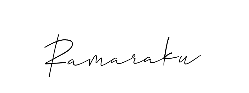 It looks lik you need a new signature style for name Ramaraku. Design unique handwritten (Allison_Script) signature with our free signature maker in just a few clicks. Ramaraku signature style 2 images and pictures png