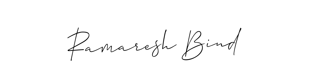 Design your own signature with our free online signature maker. With this signature software, you can create a handwritten (Allison_Script) signature for name Ramaresh Bind. Ramaresh Bind signature style 2 images and pictures png