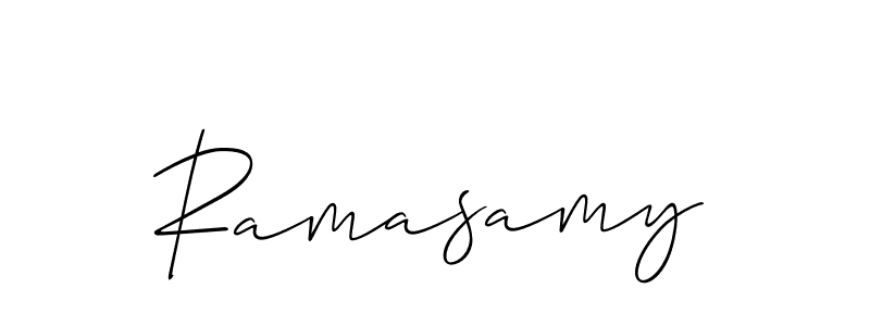 You should practise on your own different ways (Allison_Script) to write your name (Ramasamy) in signature. don't let someone else do it for you. Ramasamy signature style 2 images and pictures png