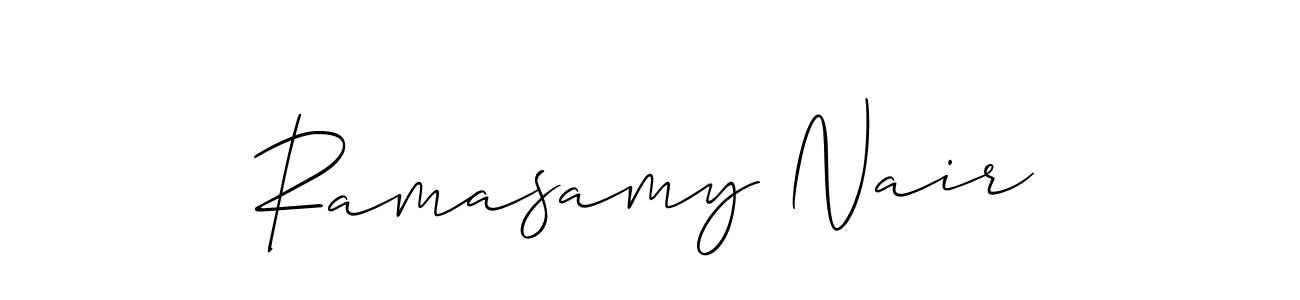 Make a beautiful signature design for name Ramasamy Nair. Use this online signature maker to create a handwritten signature for free. Ramasamy Nair signature style 2 images and pictures png