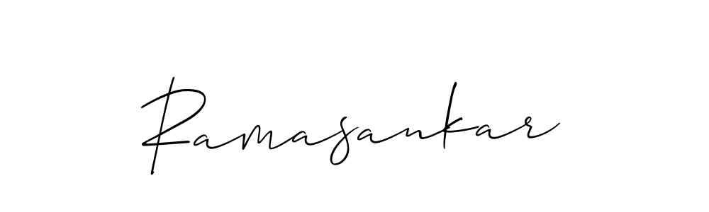 Design your own signature with our free online signature maker. With this signature software, you can create a handwritten (Allison_Script) signature for name Ramasankar. Ramasankar signature style 2 images and pictures png