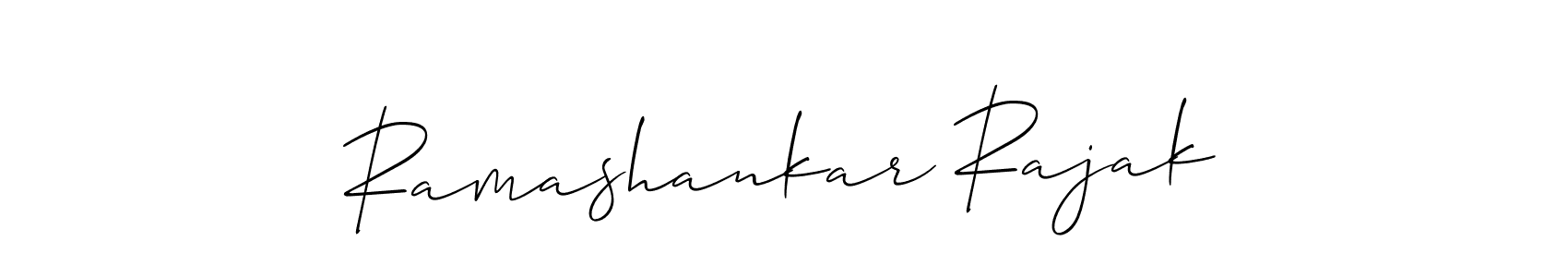 Create a beautiful signature design for name Ramashankar Rajak. With this signature (Allison_Script) fonts, you can make a handwritten signature for free. Ramashankar Rajak signature style 2 images and pictures png