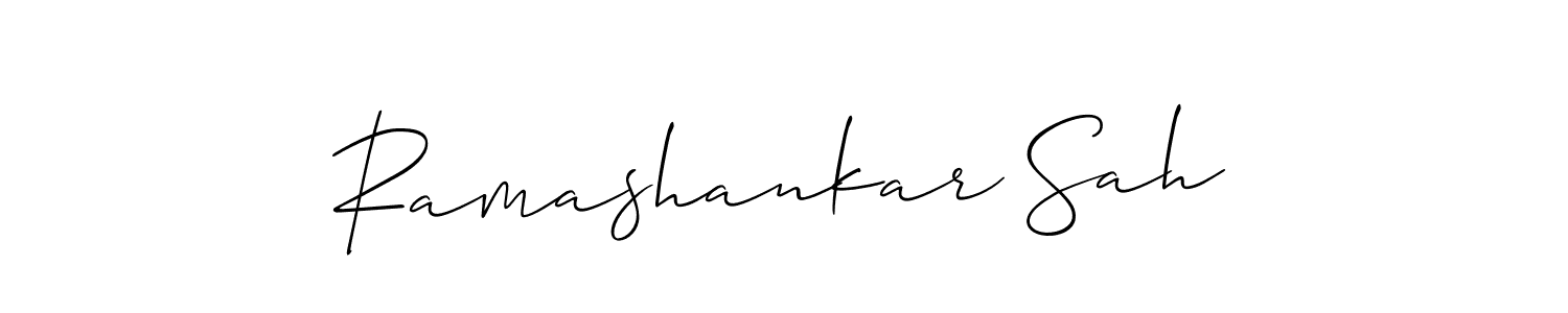 Make a short Ramashankar Sah signature style. Manage your documents anywhere anytime using Allison_Script. Create and add eSignatures, submit forms, share and send files easily. Ramashankar Sah signature style 2 images and pictures png