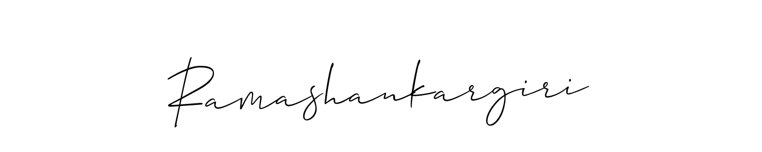 Design your own signature with our free online signature maker. With this signature software, you can create a handwritten (Allison_Script) signature for name Ramashankargiri. Ramashankargiri signature style 2 images and pictures png